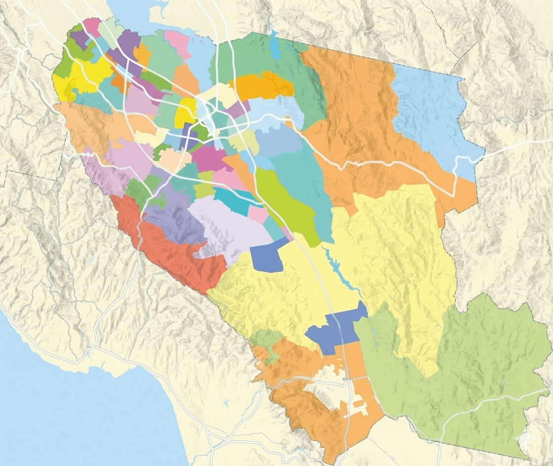 Santa Clara County Map